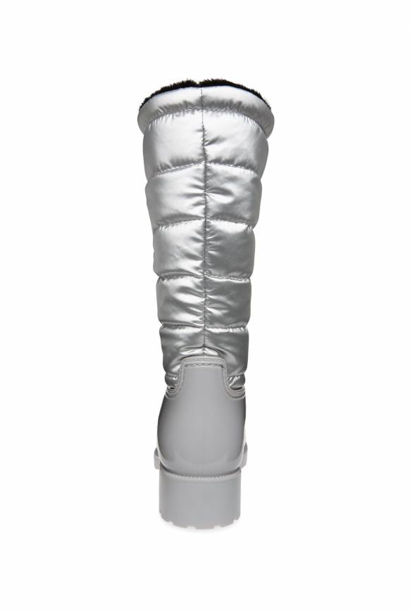 Soccx Gefütteter Gummistiefel mit Steppschaft silver Super Sparpreis