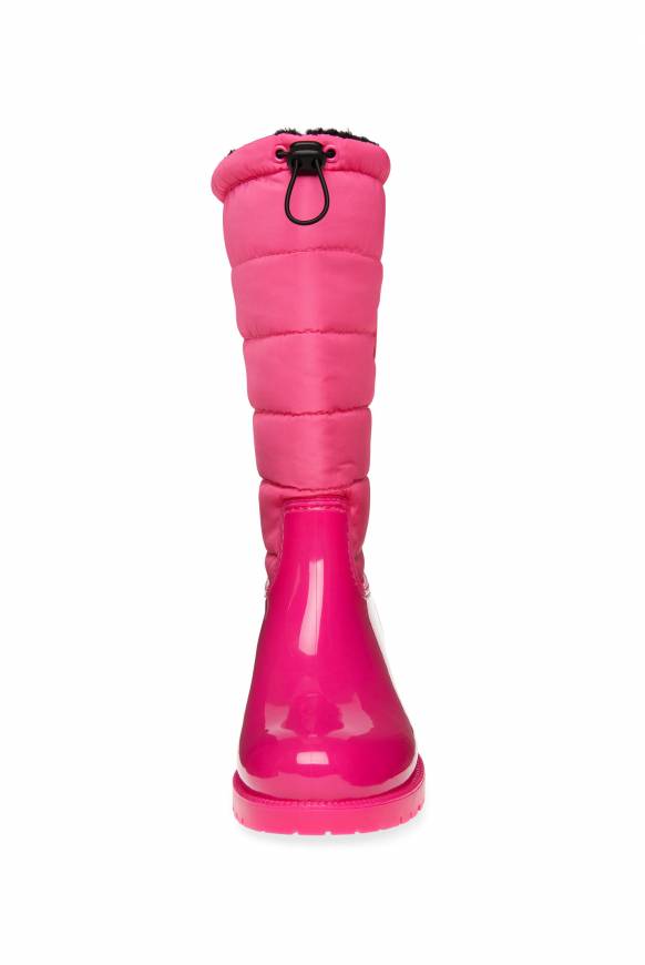 Soccx Gefütteter Gummistiefel mit Steppschaft neon pink Wochenangebot
