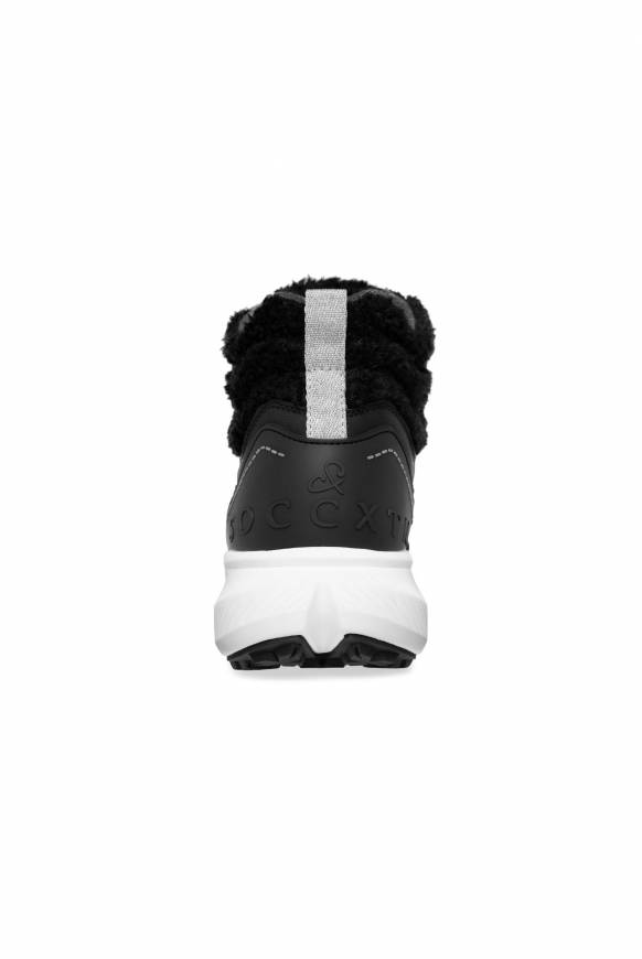 Soccx High Top Sneaker mit Kunstfell-Details black Kostenlose Rückgabe