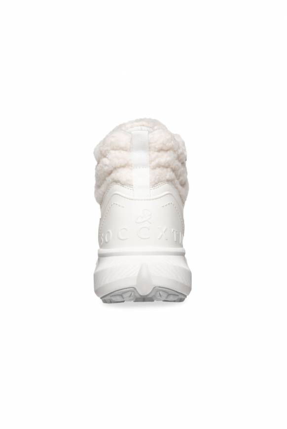 Soccx High Top Sneaker mit Kunstfell-Details ivory Begrenzte Freigabe