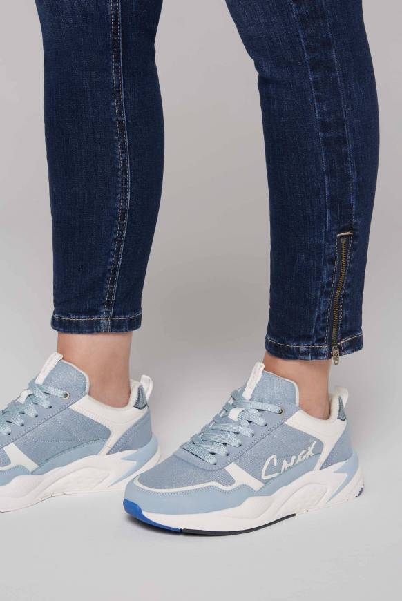 Soccx Leichter Sneaker mit Glitter-Design cool blue JETZT KAUFEN