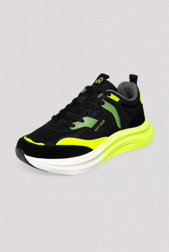 Soccx Sneaker im Materialmix mit Dip-Dye-Sohle black Zeitbegrenzte Promotion