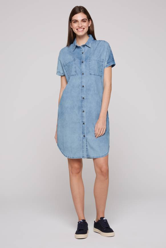 Soccx Kurzes Jeansblusenkleid mid blue wash XS Bis zu 55% Rabatt