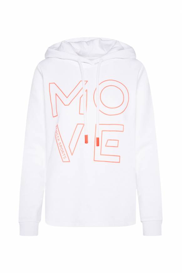 Soccx Hoodie aus Interlock mit Artwork und Tapes opticwhite zollfrei