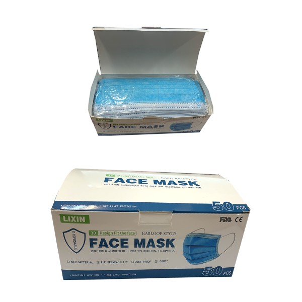 Sonia Originelli 50er Set 3-lagig Einwegmaske mit Ohrschlaufen Hygiene-Maske Gesichtsmaske Zeitlich begrenztes Angebot