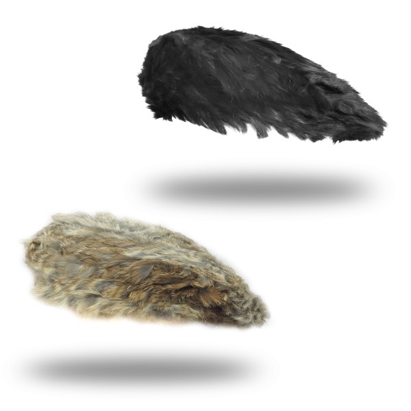 Sonia Originelli Baskenmütze Winter Angora Echtfell Mütze Rund Nur noch ein Tag übrig