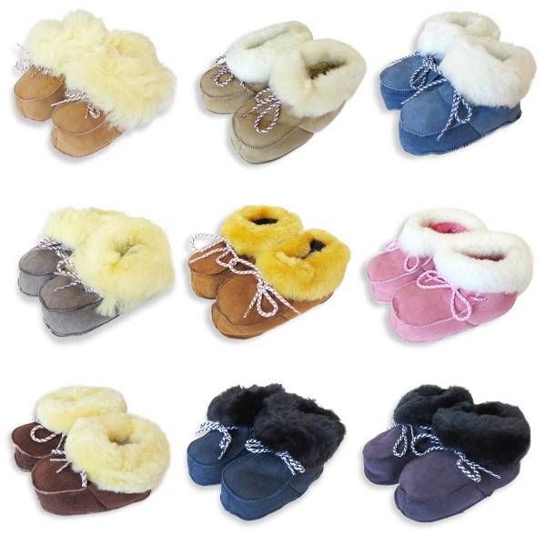 Sonia Originelli Baby Kleinkinder Wildlederhausschuh Schaf Lammfell Leder Angebote