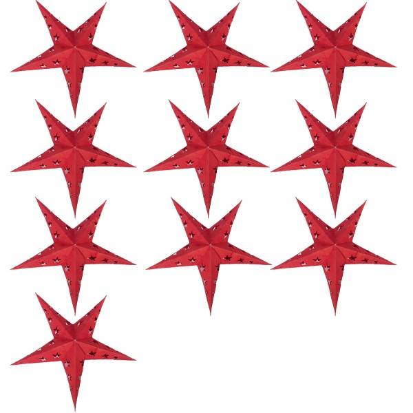 Sonia Originelli 10er Set Mini Weihnachtsstern 10cm Weihnachtsdeko Preisnachlass