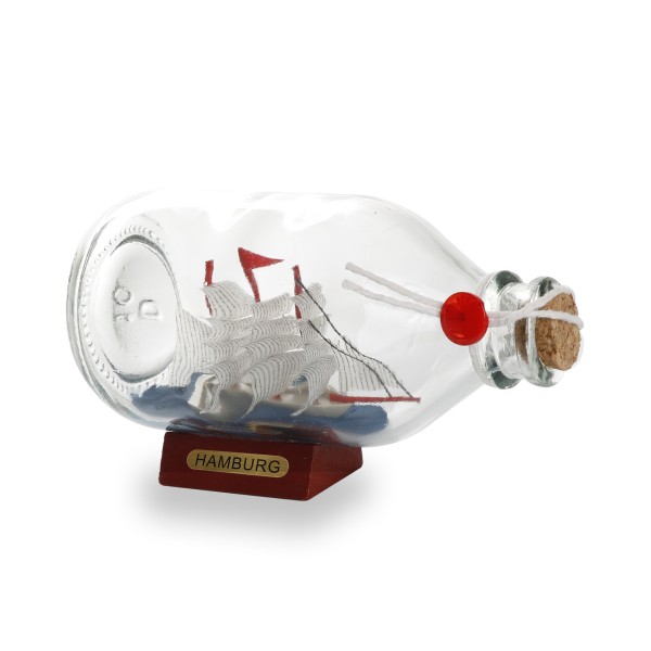Sonia Originelli Buddelschiff Flaschenschiff "Hamburg" Rumflasche 14cm Zeitlich begrenztes Angebot