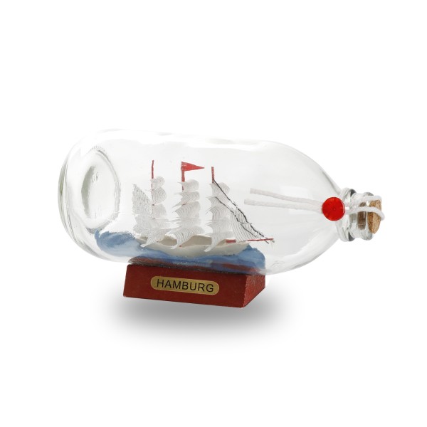 Sonia Originelli Buddelschiff Flaschenschiff "Hamburg" Rumflasche 18cm Exklusive Angebote
