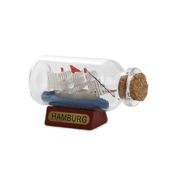 Sonia Originelli Buddelschiffchen Flaschenschiff "Hamburg" Rumflasche 6 cm Blitzangebot