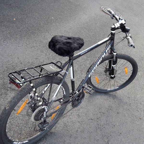 Sonia Originelli Fahrradsitzbezug Baumwolle Lammfell Bike Riemen Bis zu 50% Rabatt