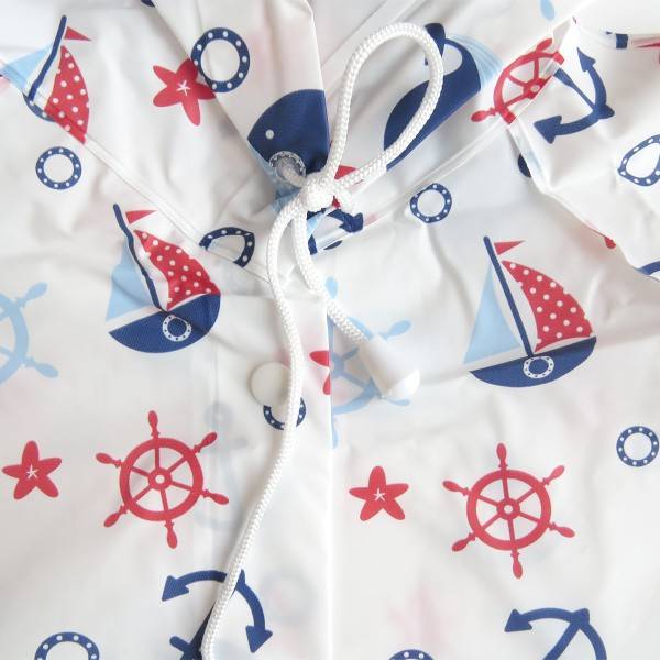 Sonia Originelli Kinder Regenjacke "Maritim" Regenschutz Mantel Anker Nur noch ein Tag übrig
