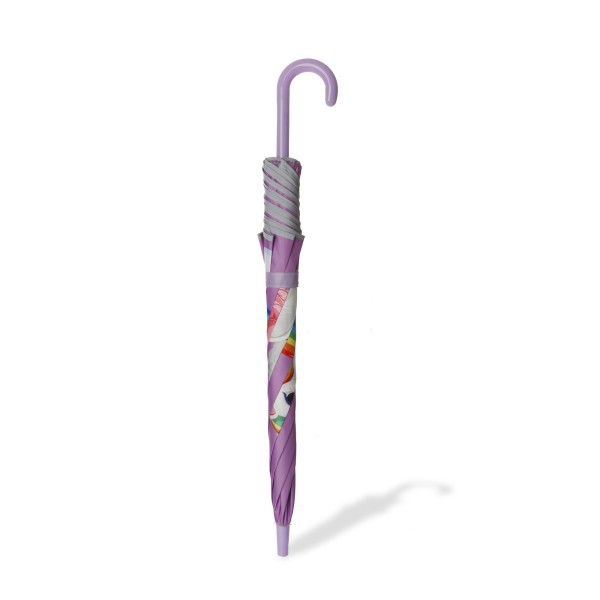 Sonia Originelli Kinder Regenschirm reflektierend Sicherheitsschirm Einhorn lila rosa Sternchen Unicorn 50% Rabatt mit kostenlosem Versand