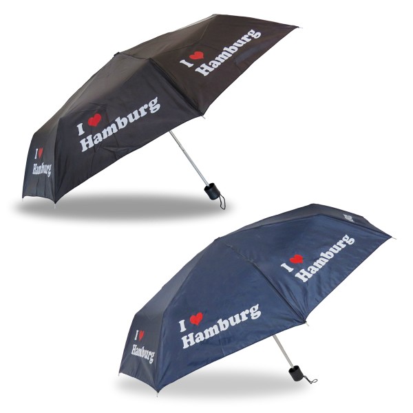 Sonia Originelli Taschenschirm "I love Hamburg" Regenschirm Schutz Stadt im Angebot