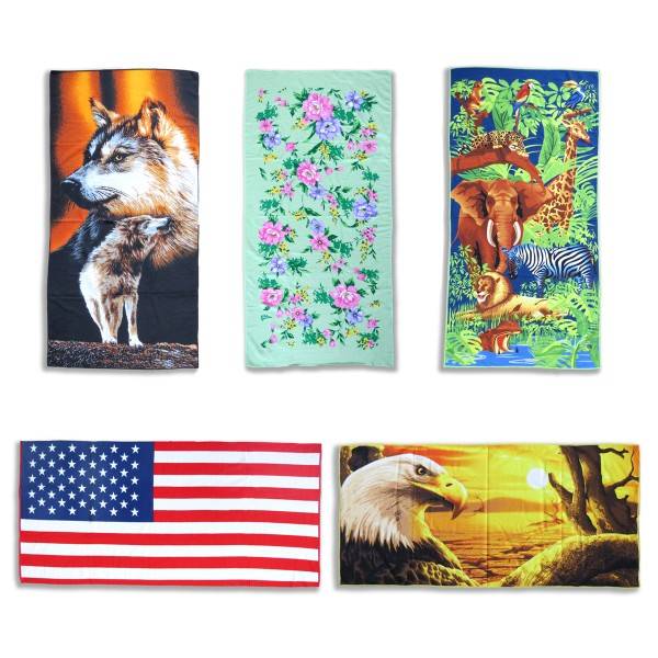 Sonia Originelli Strandtuch Mikrofaser Handtuch Beach Tiere Blumen USA Kostenloser Versand