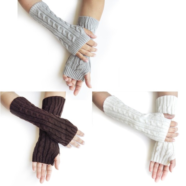 Sonia Originelli Armstulpe Handschuhe Strick Uni Gemütlich Lang Fabrik Onlineshop