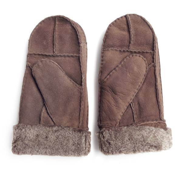 Sonia Originelli Fausthandschuhe Lammfell Schaffell echt Leder Patchwork Design Fäustlinge Online Shopping