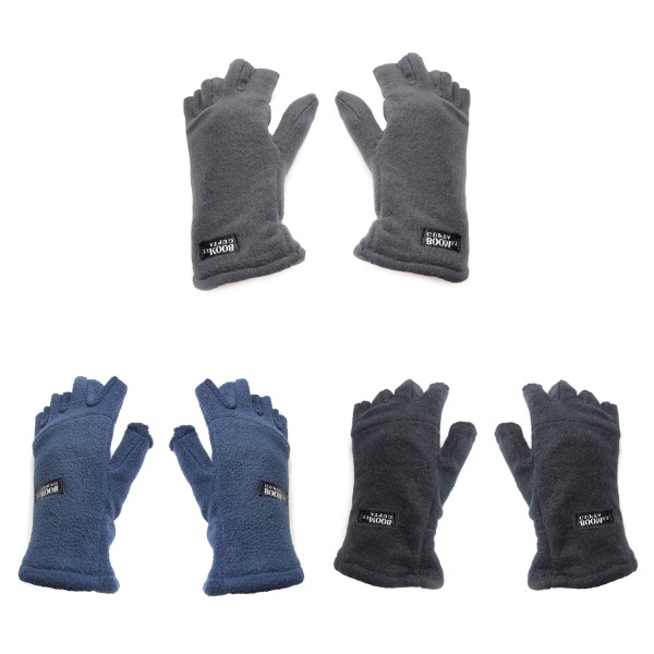Sonia Originelli Fleecehandschuhe Gefüttert Schlicht Halbfinger Winter Unisex Cyber Monday