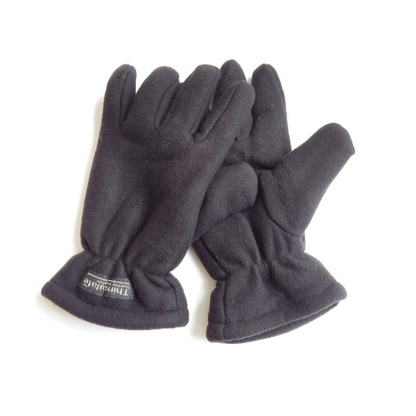 Sonia Originelli Handschuhe Winter Finger Fleece Schwarz Klettverschluss Vatertagsangebot
