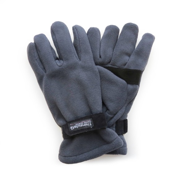 Sonia Originelli Handschuhe Winter Finger Fleece Schwarz Klettverschluss Valentinstagsangebot