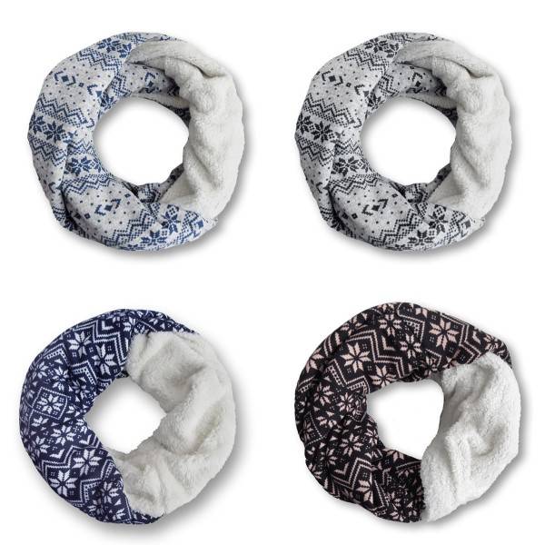 Sonia Originelli Loop "Flower" Schal Kuschelfell Polyester Winter Große Rabatte