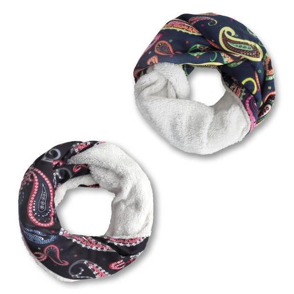Sonia Originelli Loop "Paisley" Schal Kuschelfell Polyester Winter Saisonale Angebote