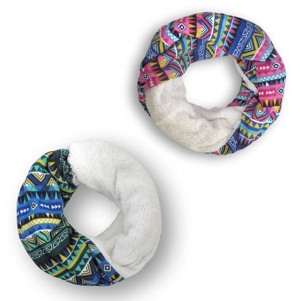 Sonia Originelli Loop "Retro" Schal Kuschelfell Polyester Winter Räumungsverkauf