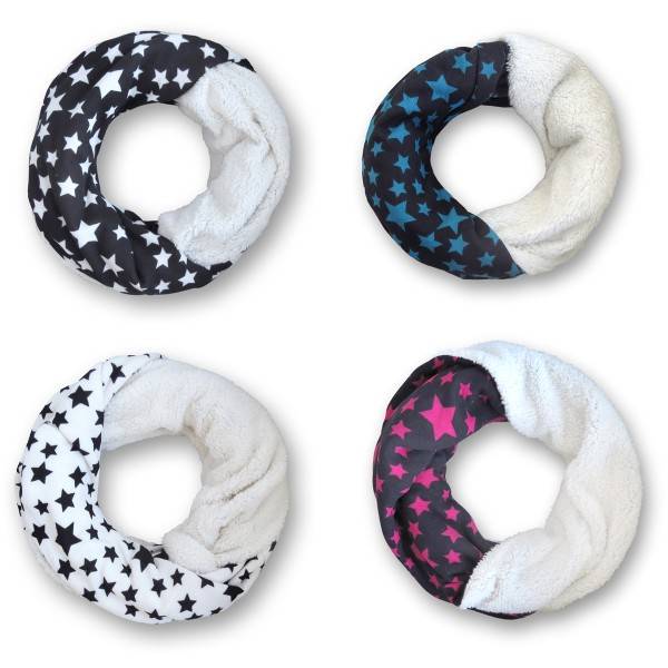 Sonia Originelli Loop "Stern" Schal Kuschelfell Polyester Winter Kauf eins, bekomm eins gratis