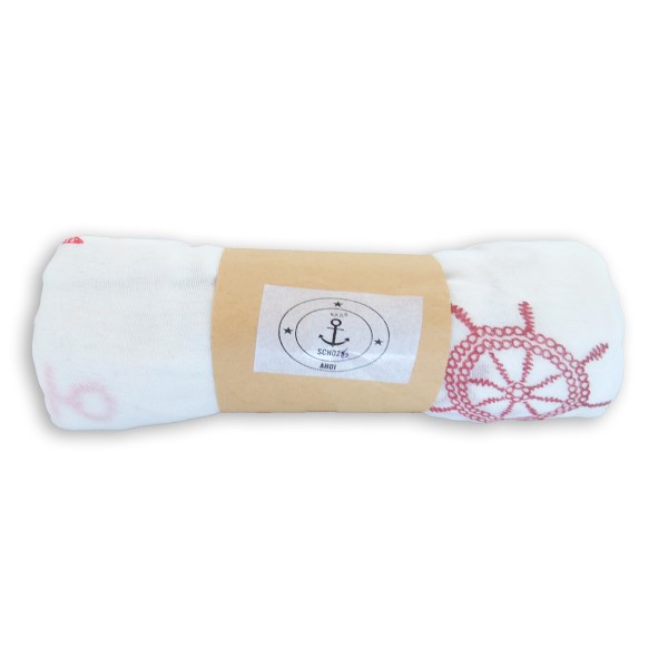 Sonia Originelli Loop Schal "Maritim Steuerrad Anker" Reliefdruck Sommer VIP-Rabatte
