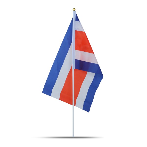 Sonia Originelli 10er Set Fahne Flagge Winkfahne "Costa Rica" Handfahne EM WM Nur noch ein Tag übrig