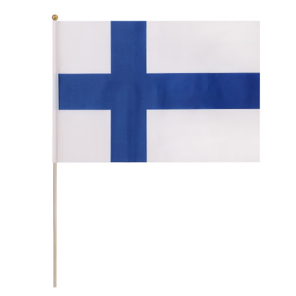 Sonia Originelli 10er Set Fahne Flagge Winkfahne "Finnland" Finland Handfahne EM WM Black Friday Preise