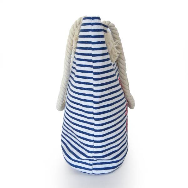 Sonia Originelli City Shopper "Hamburg" maritim gestreift Koordinaten Canvas Jubiläumsangebot