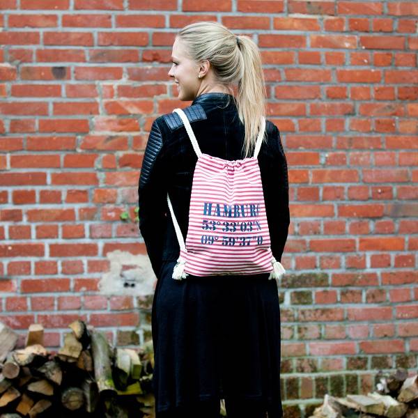 Sonia Originelli City-Turnbeutel "Borkum" Maritim Strand Beach Rucksack Bestseller