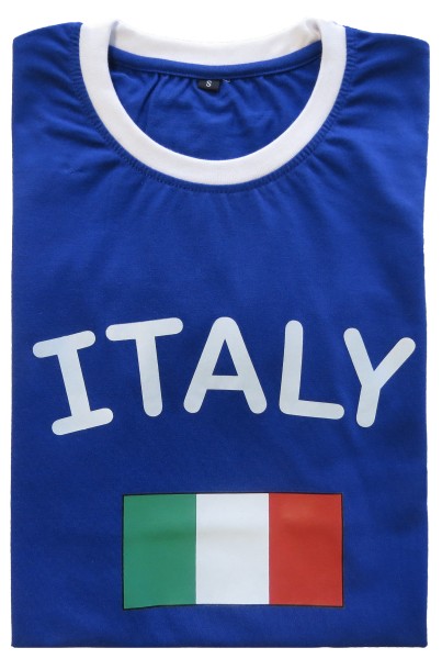 Sonia Originelli Fan-Shirt "Italy" Unisex Fußball WM EM Herren T-Shirt Speichern exportieren