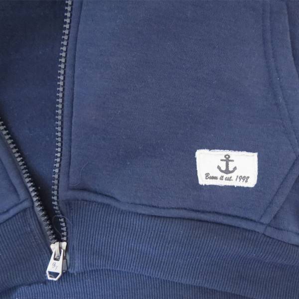 Sonia Originelli Sweatjacke "Hamburg" Damen unifarben Hoodie bestickt Top Angebot