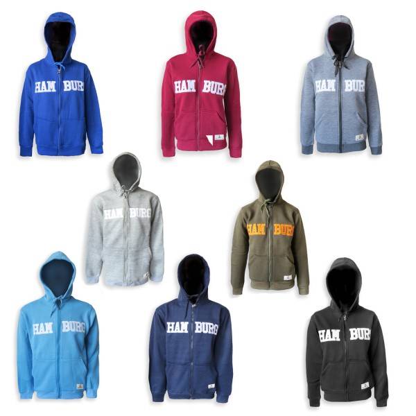 Sonia Originelli Sweatjacke "Hamburg" Damen unifarben Hoodie bestickt Top Angebot