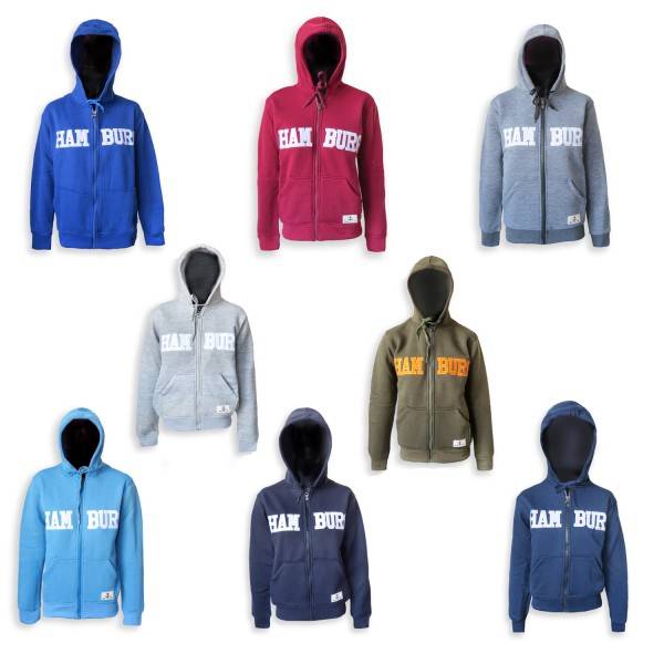 Sonia Originelli Sweatjacke "Hamburg" Herren unifarben Jacke Hoodie bestickt Neueste Mode