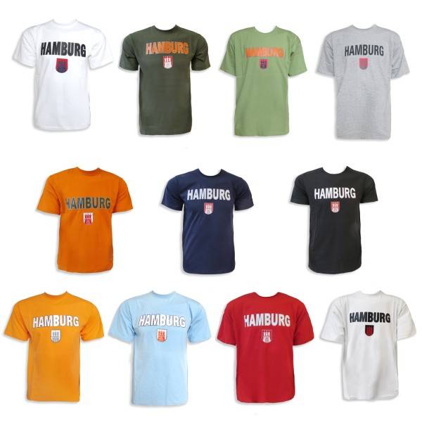 Sonia Originelli T-Shirt Herren "Hamburg Classic" Wappen Baumwolle Tägliche Deals