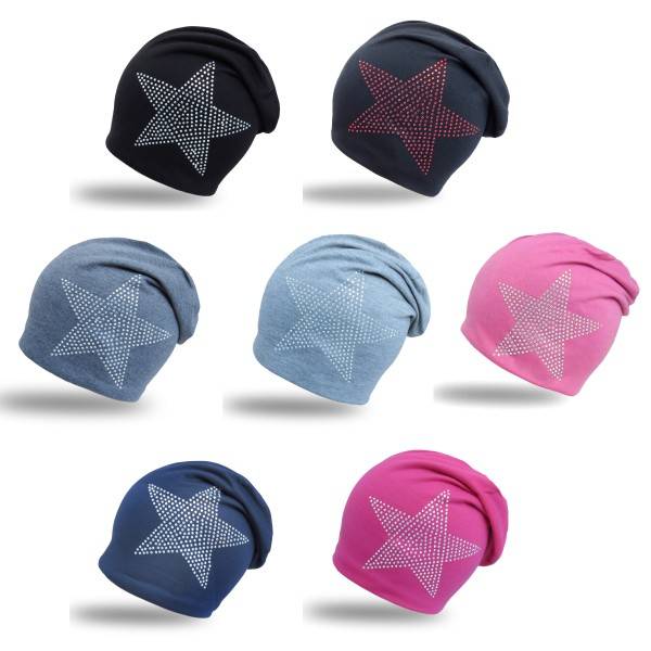 Sonia Originelli Beanie Mütze "Prisma Stern" Strasssteine Mütze Riesige Ersparnisse