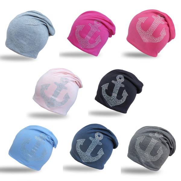 Sonia Originelli Beanie Mütze Kind "Prisma Anker" Kindermütze Strasssteine Bis zu 60% Rabatt