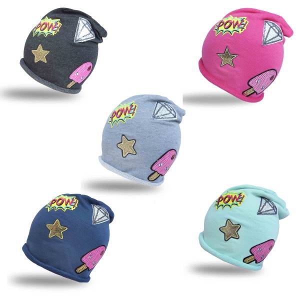 Sonia Originelli Beanie Mütze Kind Patch Aufnäher Diamant Eis trend Baumwolle Discount Store für neue Produkte