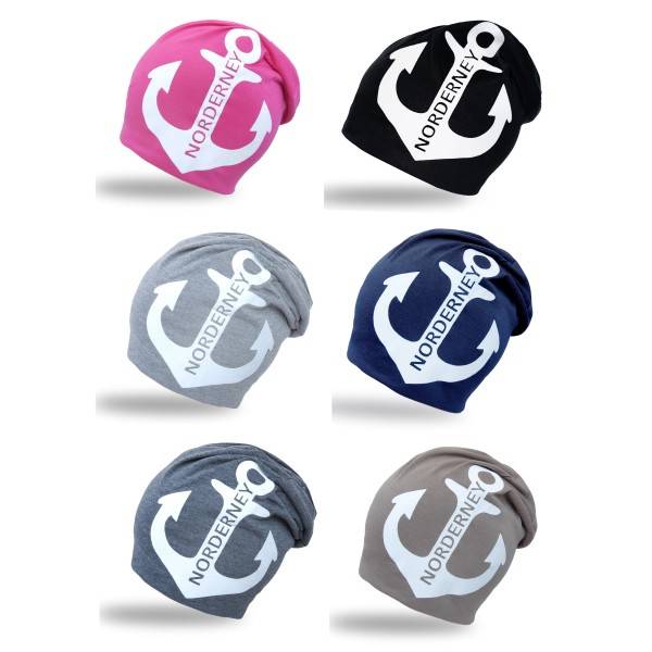 Sonia Originelli City-Beanie "Norderney" Anker Mütze Maritim Begrenztes Angebot