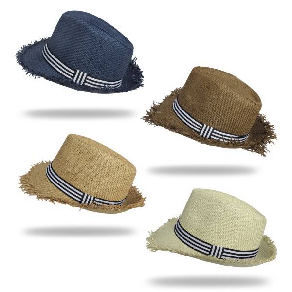 Sonia Originelli Strohhut Sommerhut Strand Fransen Damen Herren Unisex Streifen Bis zu 65% Rabatt