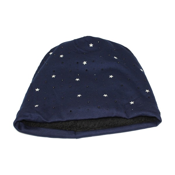 Sonia Originelli Winter Beanie Mütze "Strass Sternchen" Teddyfell Futter Sonderangebot der Fabrik