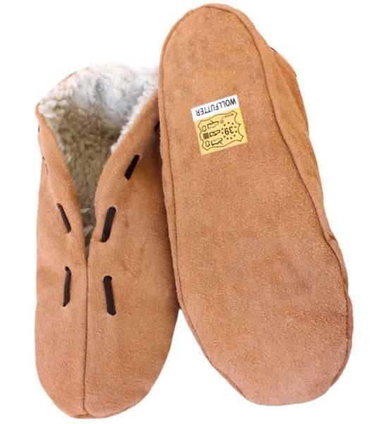 Sonia Originelli Kinder Wildlederhausschuh "Premium" Echt Leder Wollfutter Rabatte dieses Monats