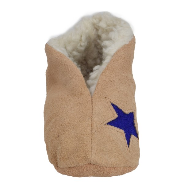 Sonia Originelli Kinder Wildlederhausschuh "Stern" Echt Leder Schluffis 2025