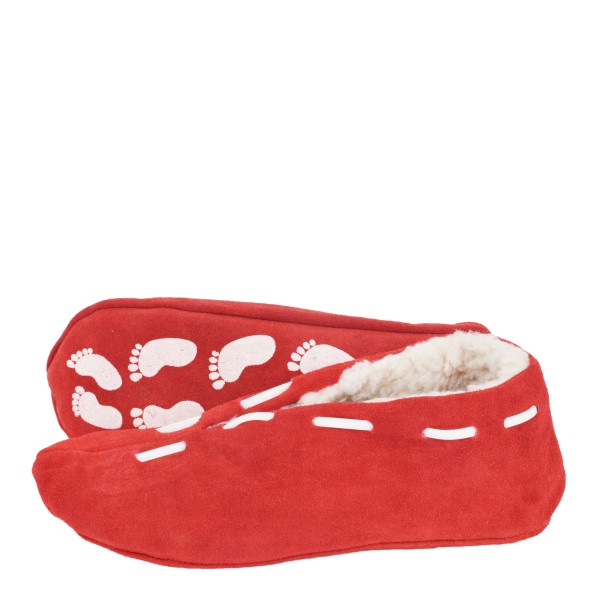 Sonia Originelli Kinder Wildlederhausschuh ABS Stopper Leder Kuschelfell Online