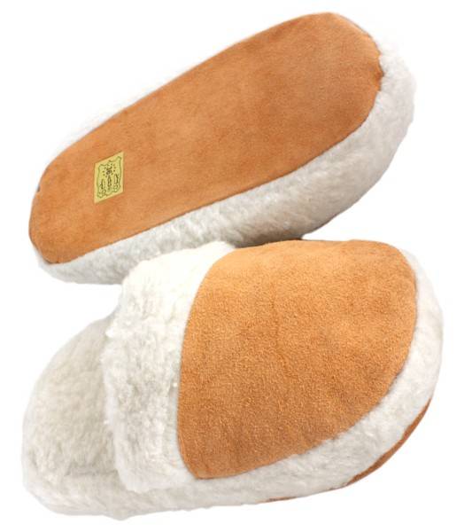 Sonia Originelli Pantoffel Wildleder Webpelz Futter Einlage Beige Hotsell