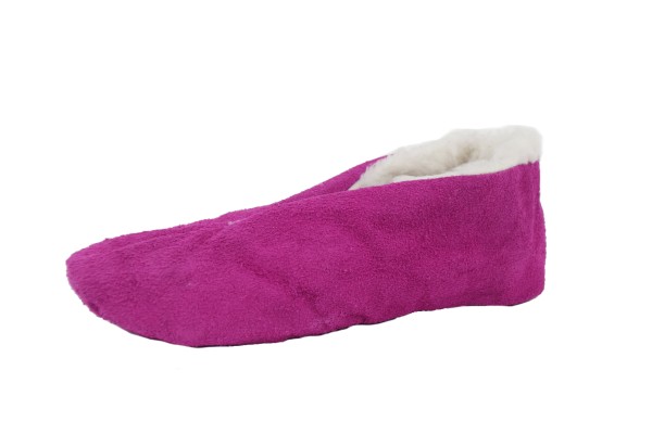 Sonia Originelli Wildlederhausschuh "Basic" Echt Leder Kuschelfell Schluffis Meist gekauft